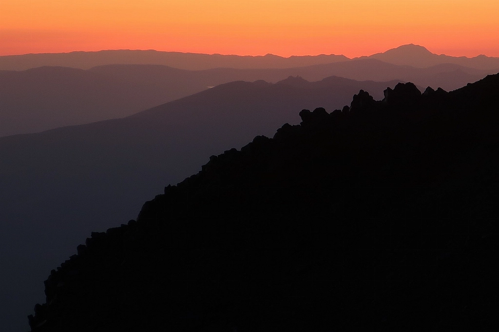 Sunset at high camp